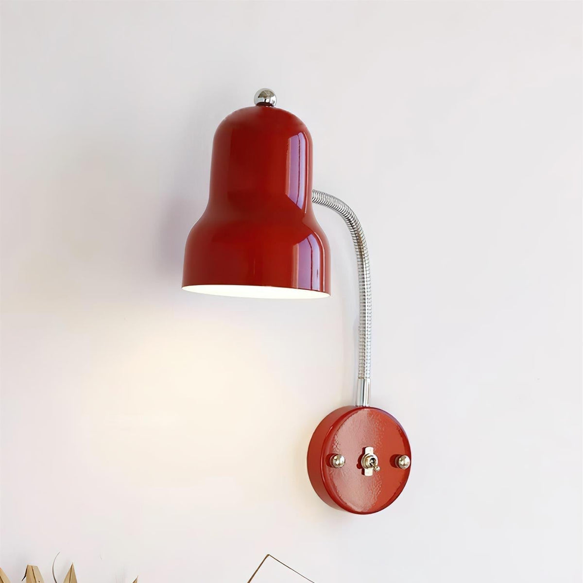 Feylo Red Wall Lamp-Neutral Decor