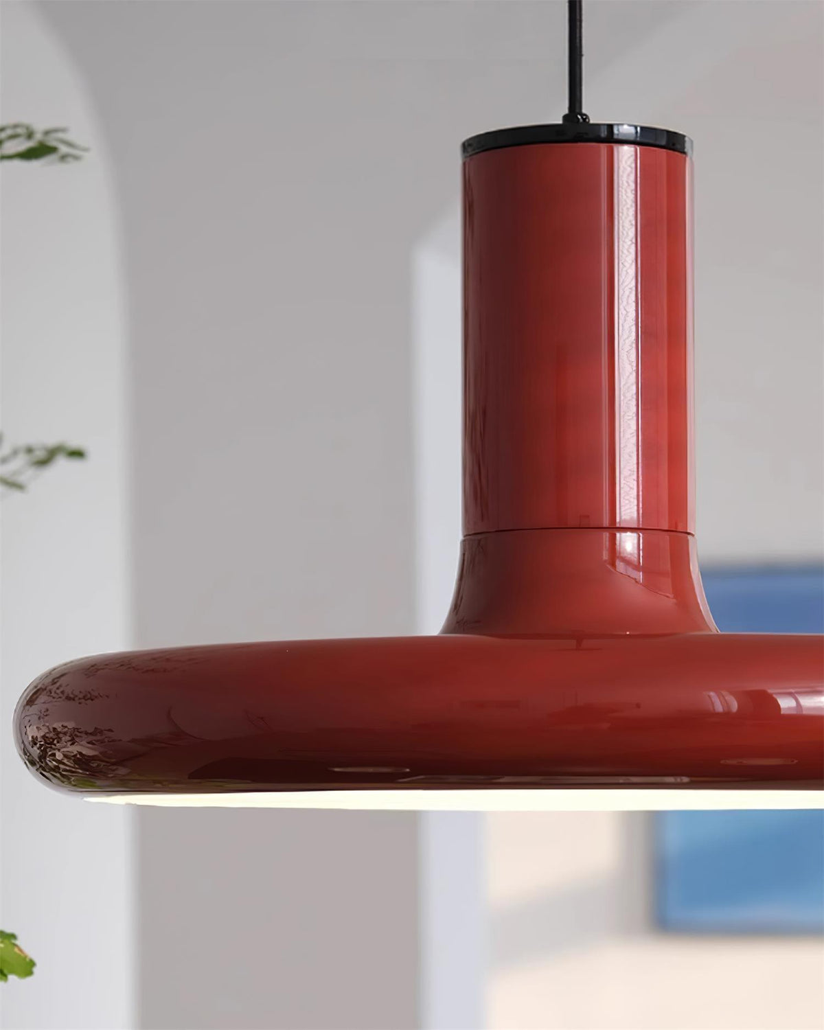 Pendant Lamp Frisbee Red Industrial Contemporary-Neutral Decor
