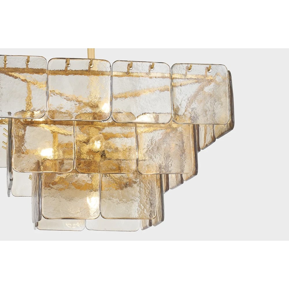 Linine Lustre Élégant en Verre Moderne