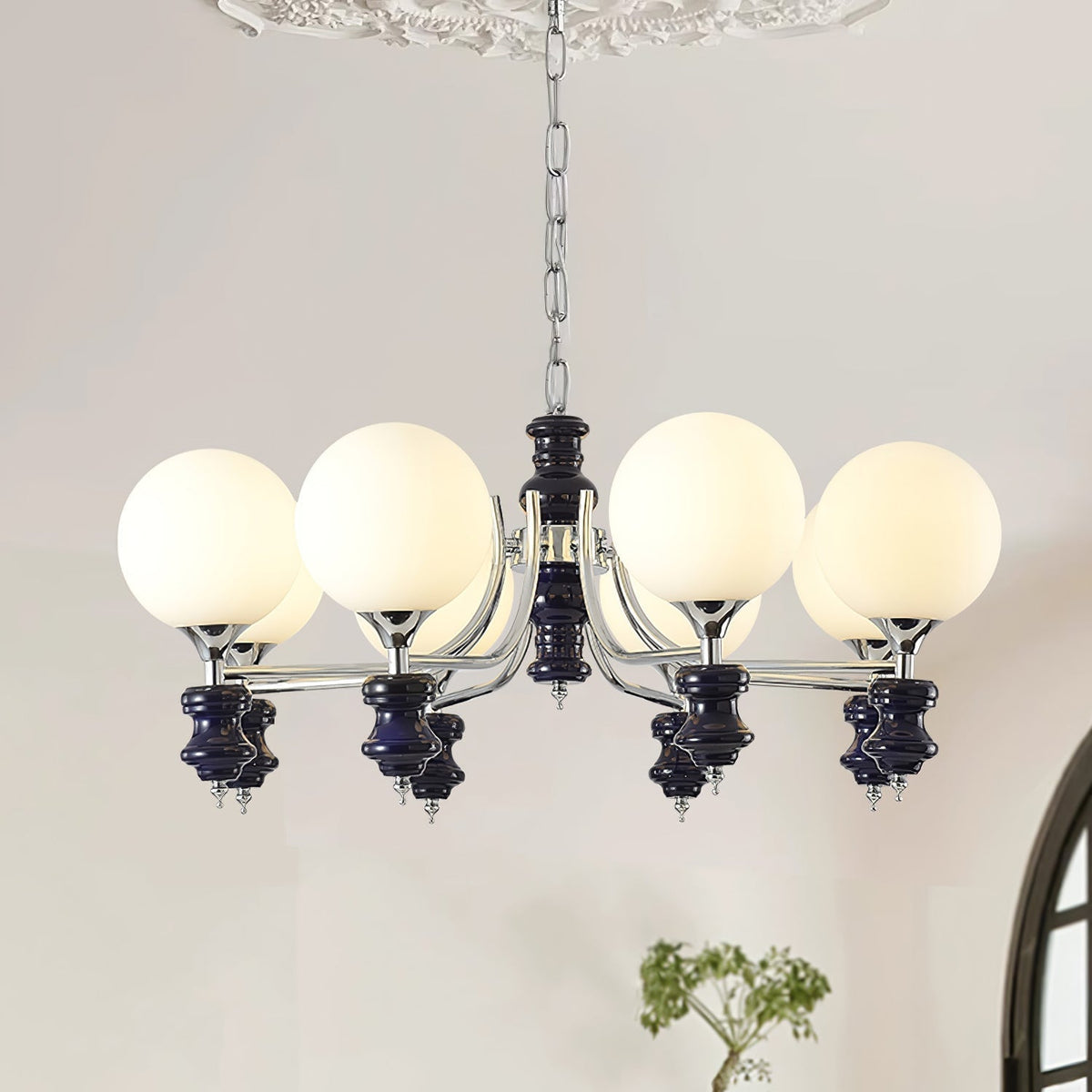 Ravira Lustre Regal Orb Givré