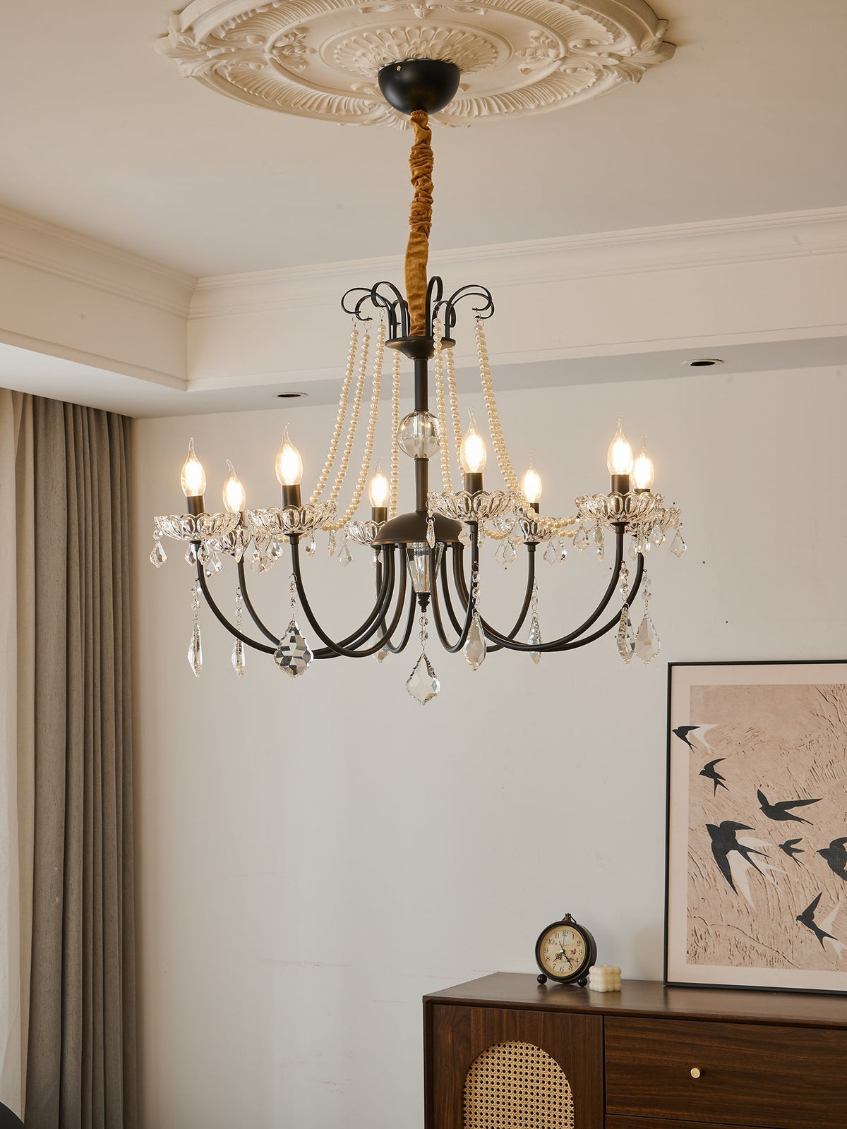 Darine Lustre Classique Postmoderne de Luxe en Cristal