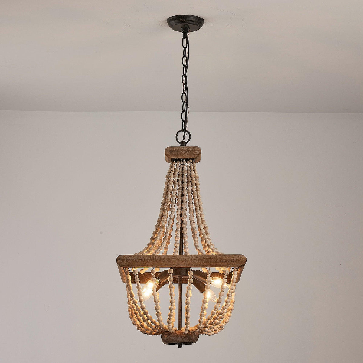 Aursorir Lustre Postmoderne Luxe Bois Métal