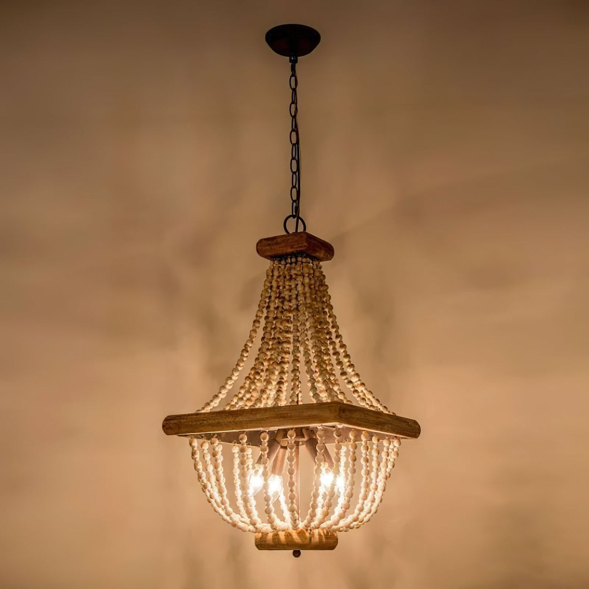 Aursorir Lustre Postmoderne Luxe Bois Métal