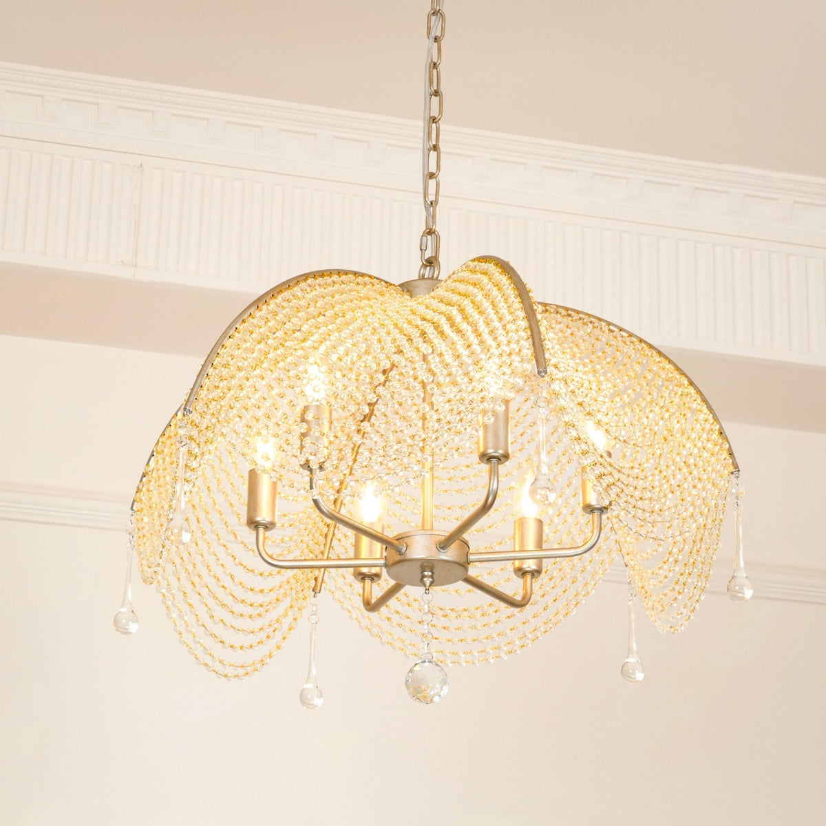 Ulsilus Lustre Cristal Perles Élégance