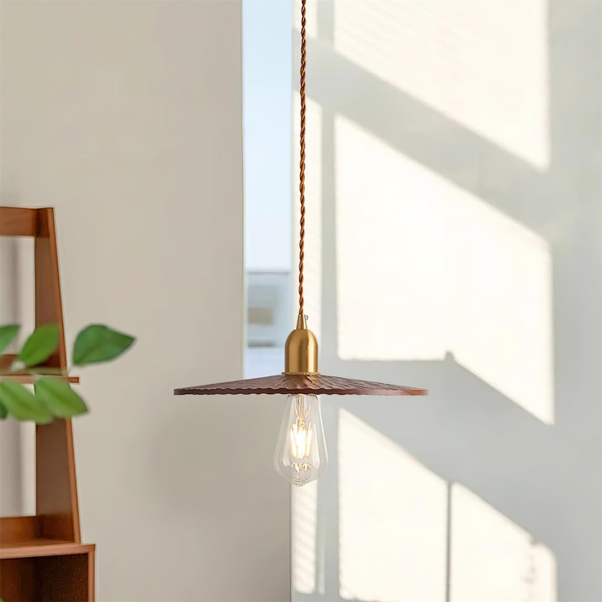 Rei Wood Pendant Lamp-Neutral Decor