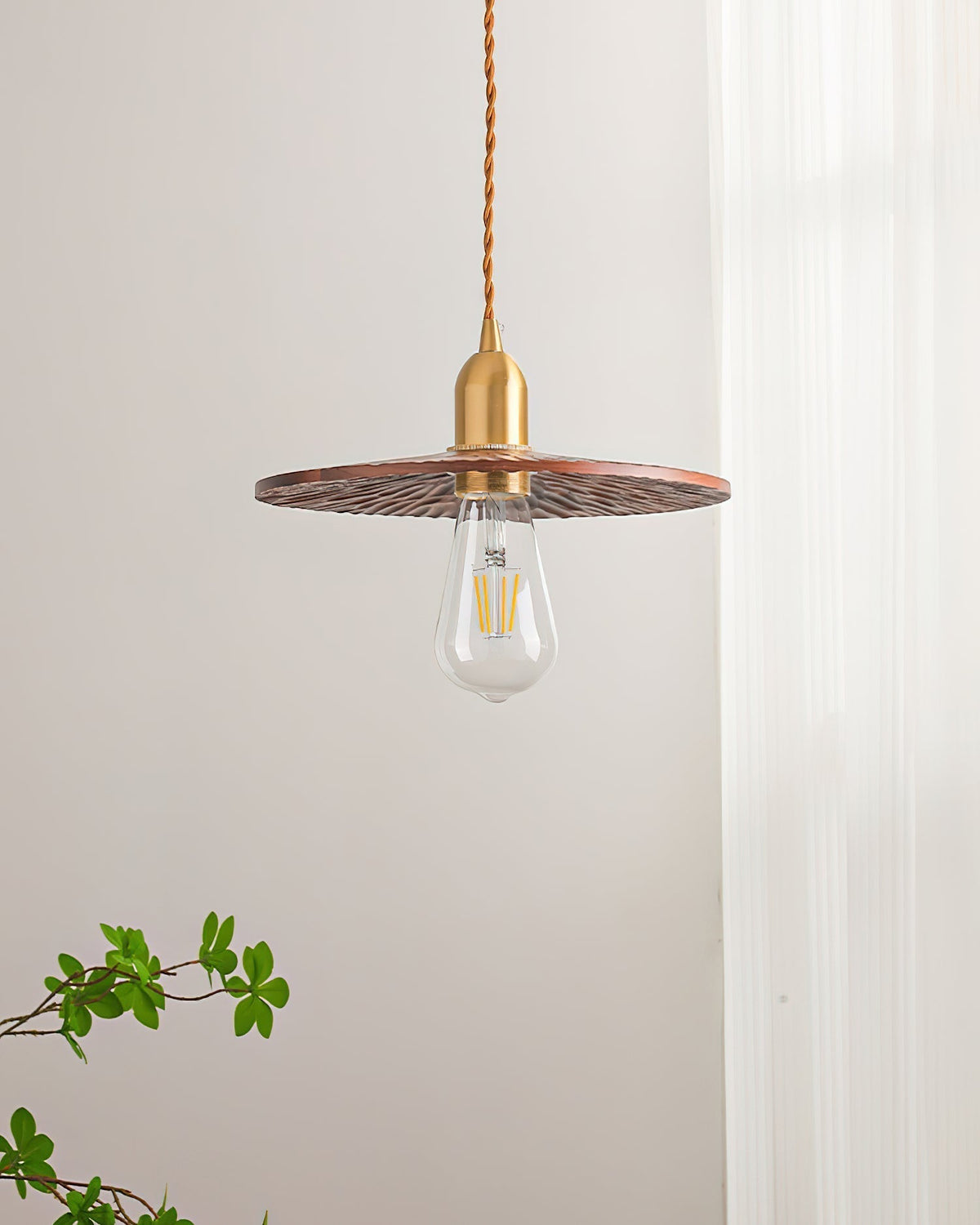 Rei Wood Pendant Lamp-Neutral Decor