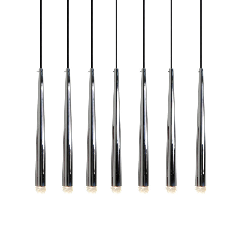 Chandelier with Polished Brass and Crystal Shades Minimalist-Neutral Decor