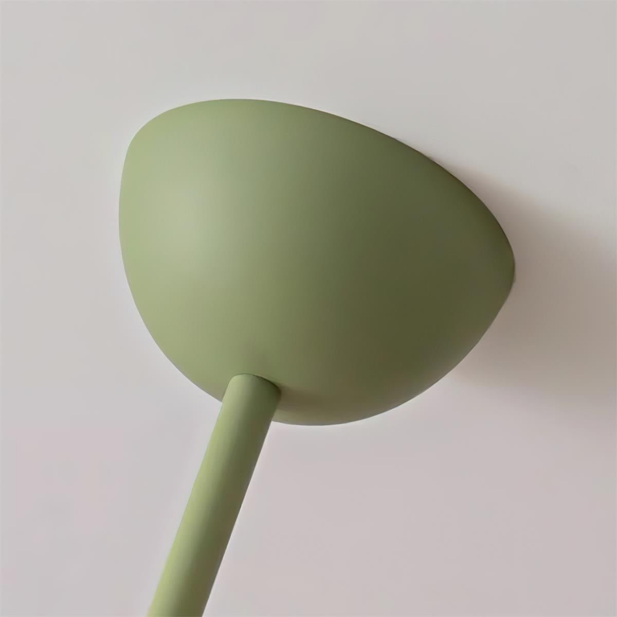 Noriana Lustre Moderne à 8 Lumières en Verre Ridé Vert