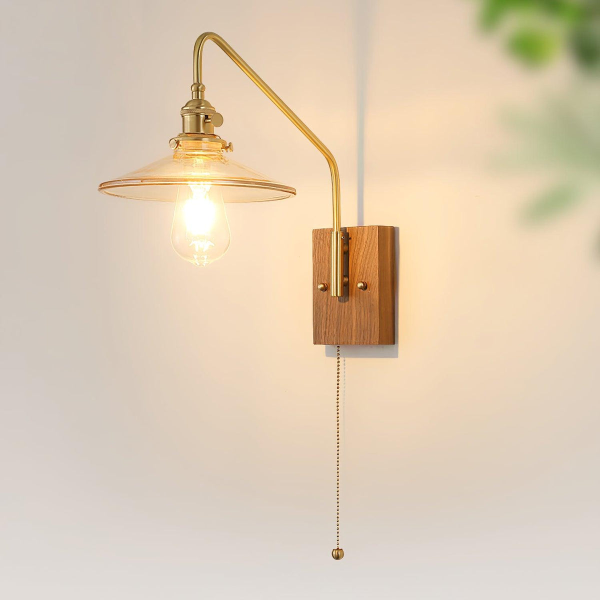 Fayel Pleated Shade Wall Lamp-Neutral Decor