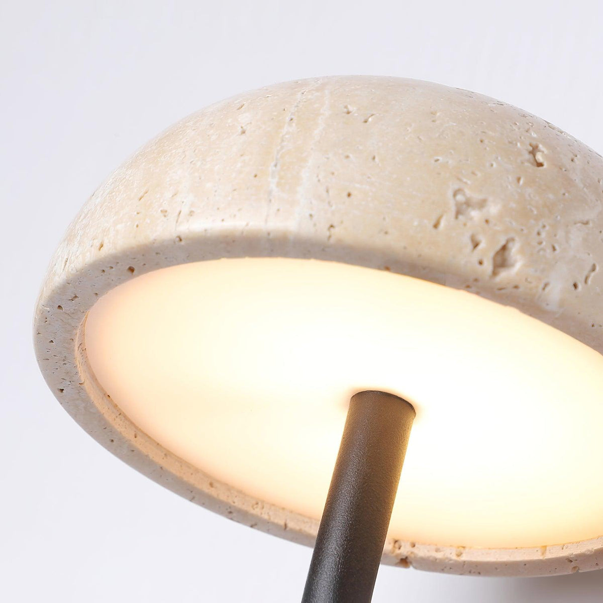 Solaro Wall Light Travertine Half-dome Shade-Neutral Decor