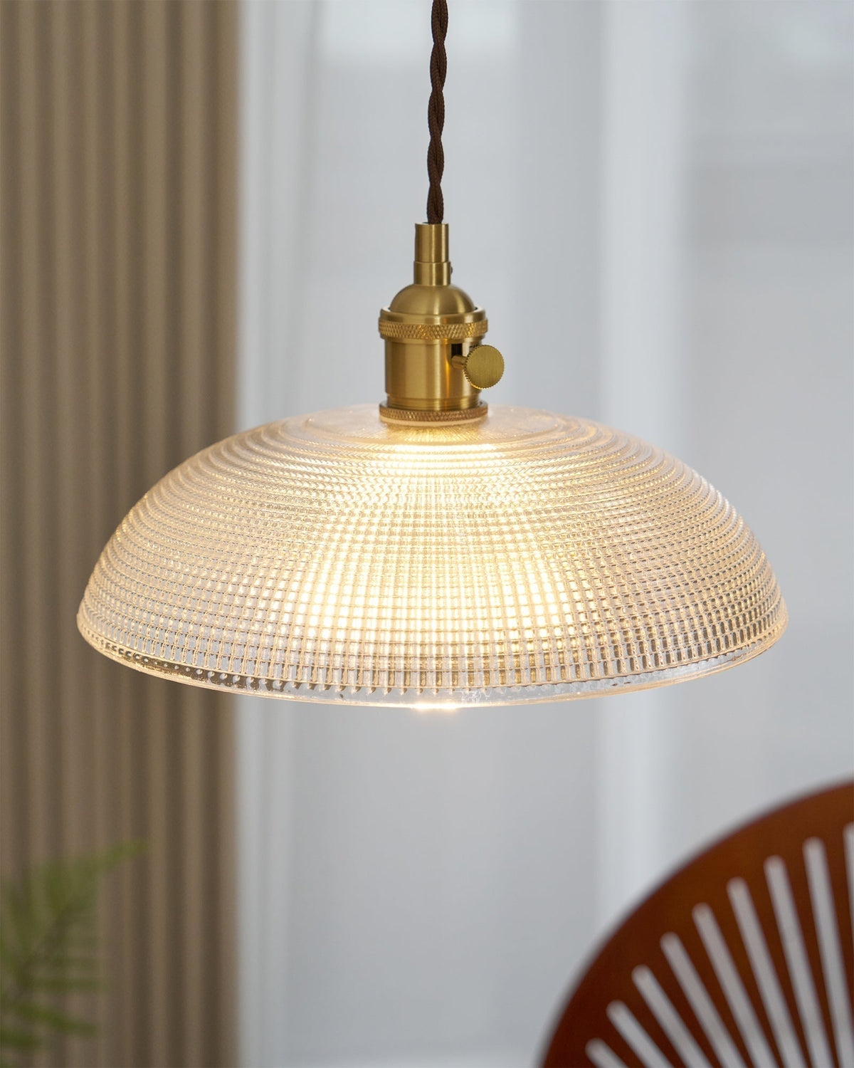 Calyra Suspension en Laiton et Verre