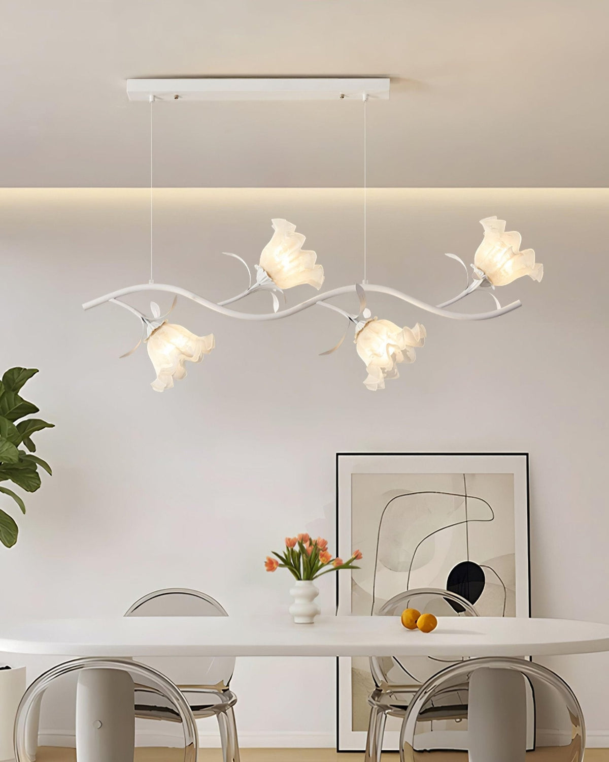 Valilia Lustre en Verre Floral