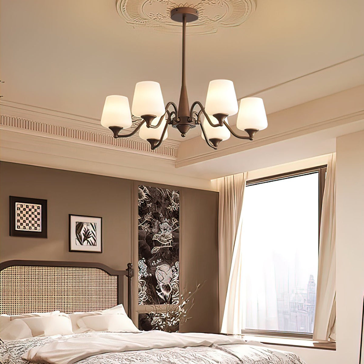 Levetta Lustre Frosted Glass Shades