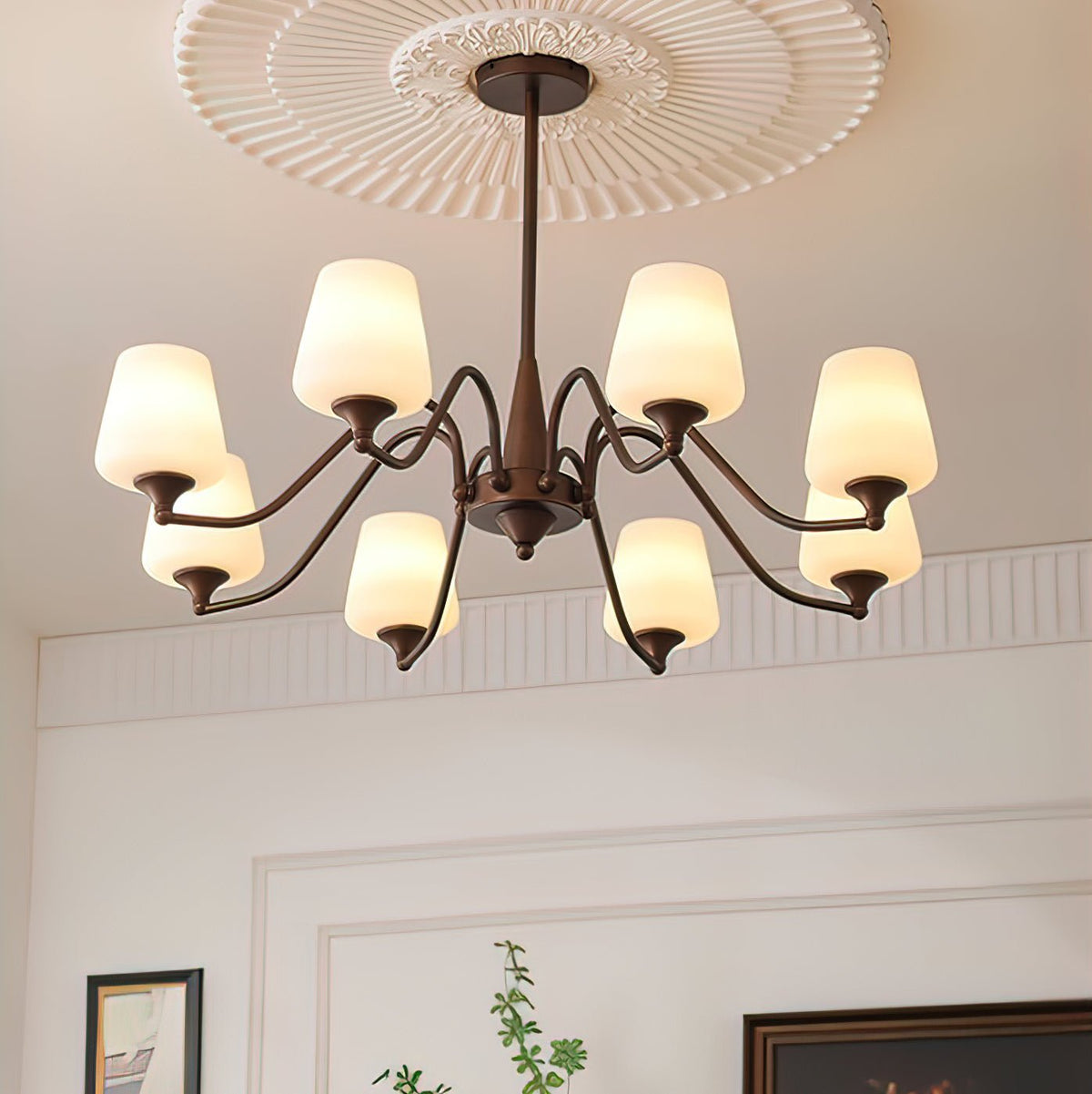 Levetta Lustre Frosted Glass Shades