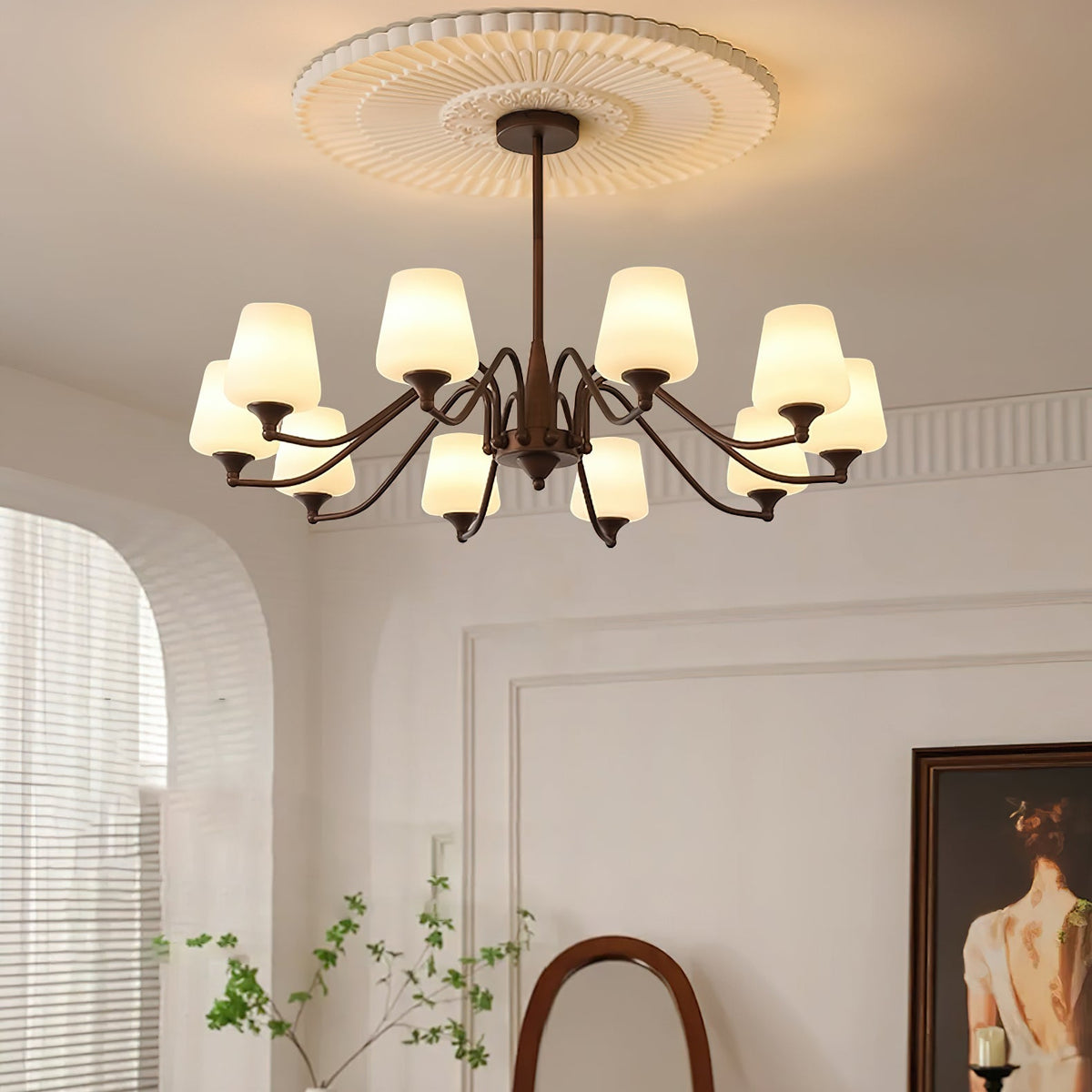 Levetta Lustre Frosted Glass Shades