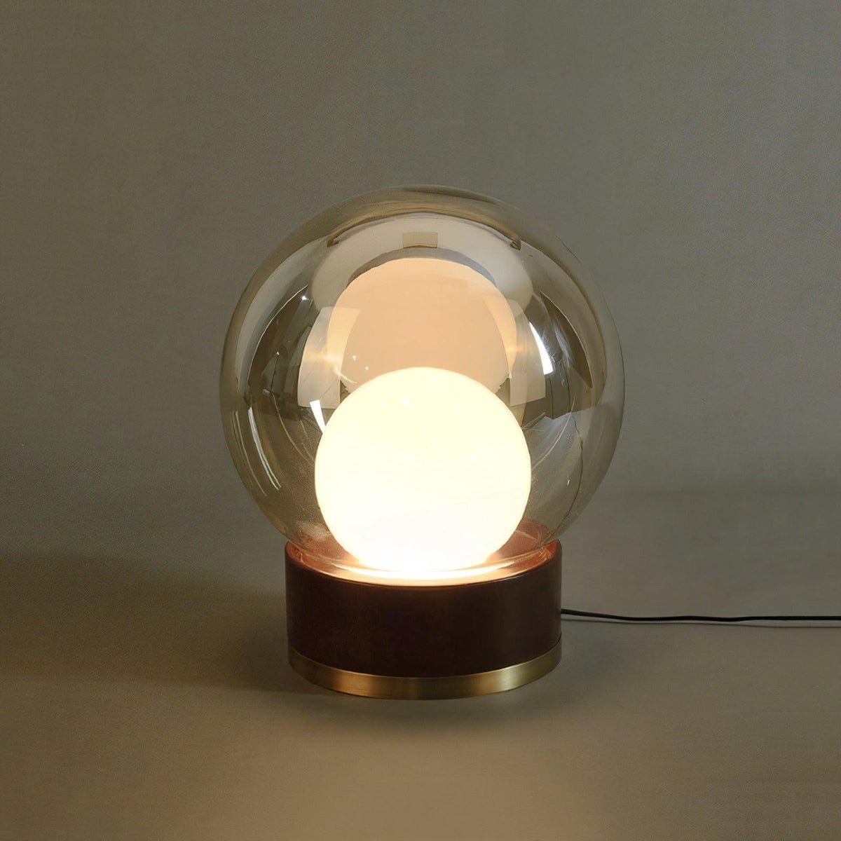 Brinox Lampe de Table en Bois Artistique