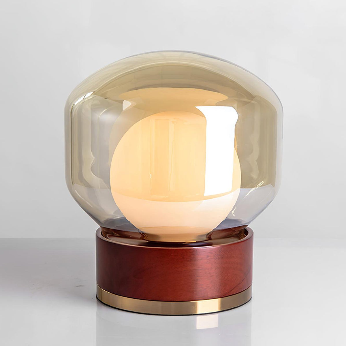 Brinox Lampe de Table en Bois Artistique