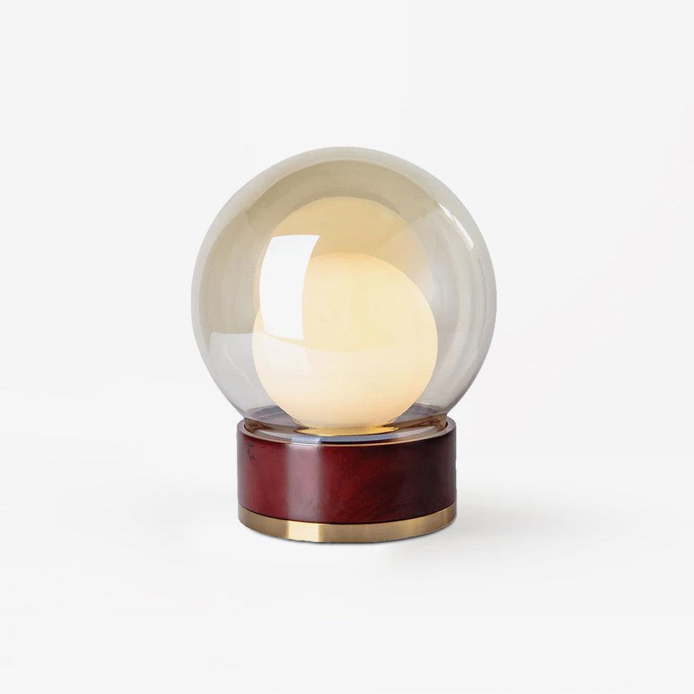Brinox Lampe de Table en Bois Artistique