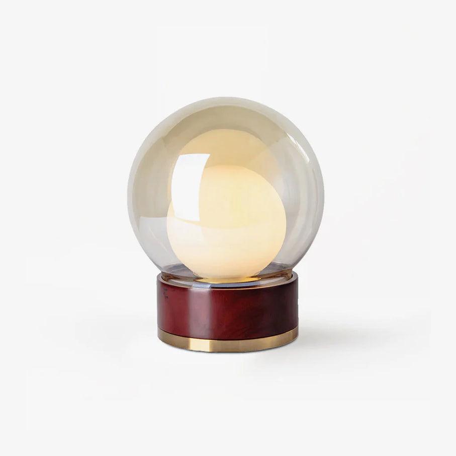 Brinox Lampe de Table en Bois Artistique