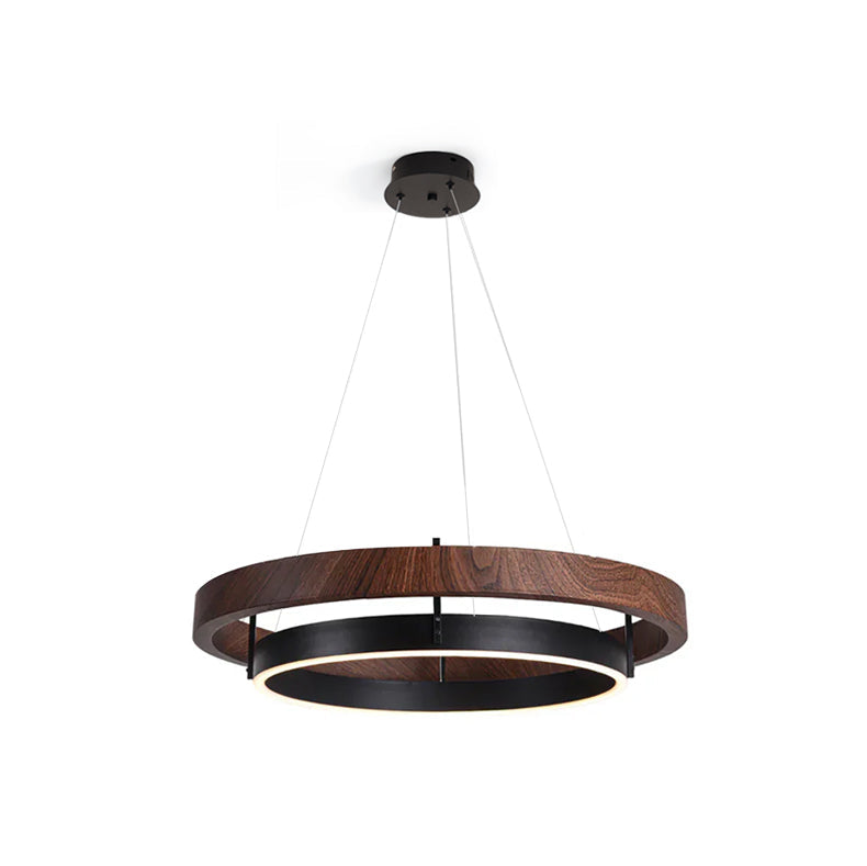 Acorn Lustre Anneau en Bois