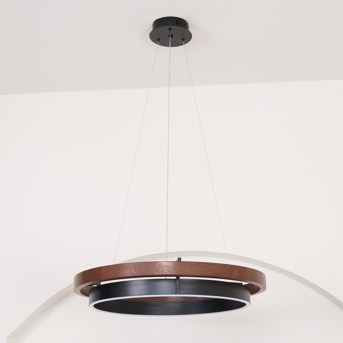 Acorn Lustre Anneau en Bois
