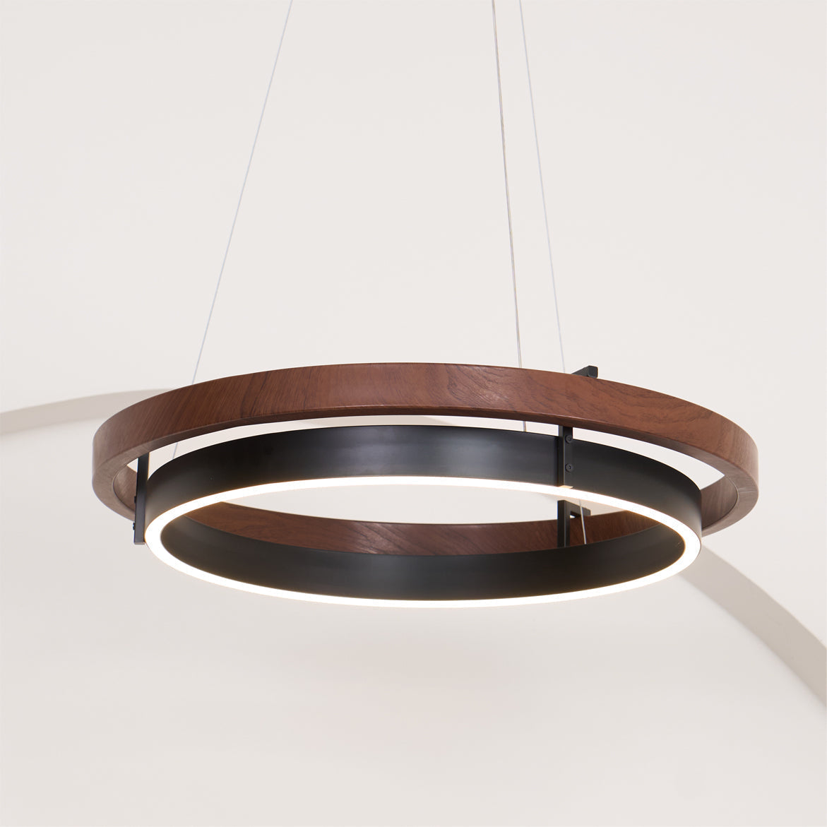 Acorn Lustre Anneau en Bois