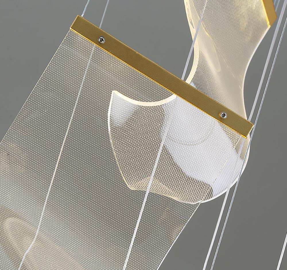 Lucora Lustre Acrylic LED Abstract Floating