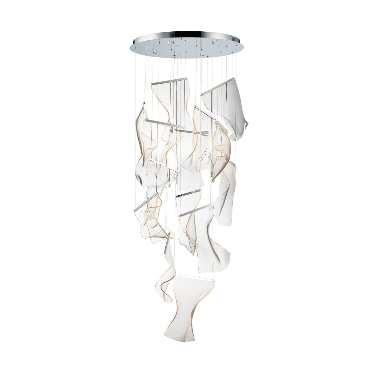 Lucora Lustre Acrylic LED Abstract Floating
