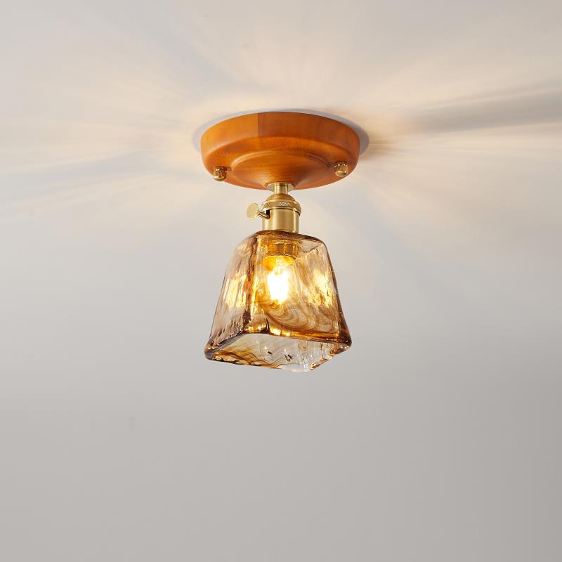 Elano Glass Ceiling Light-Neutral Decor