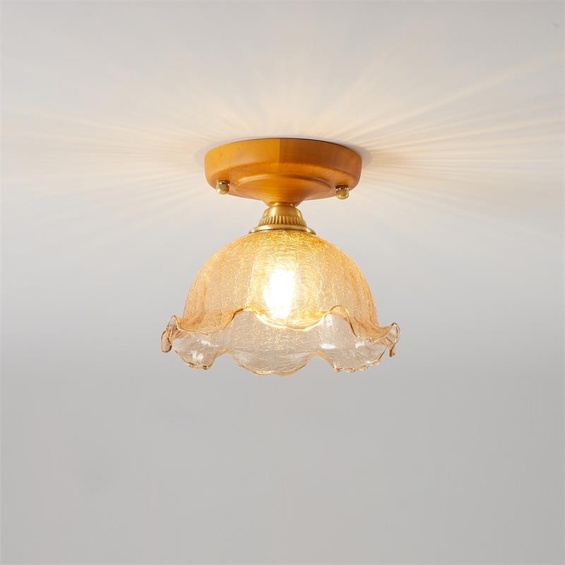 Elano Glass Ceiling Light-Neutral Decor