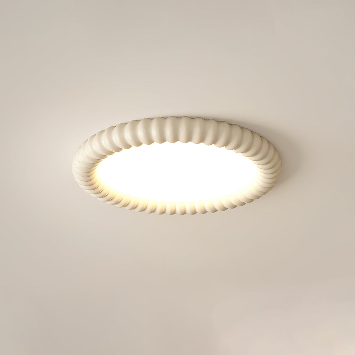 Ulire Lampe de Plafond en Résine Ondulée Art Nordique