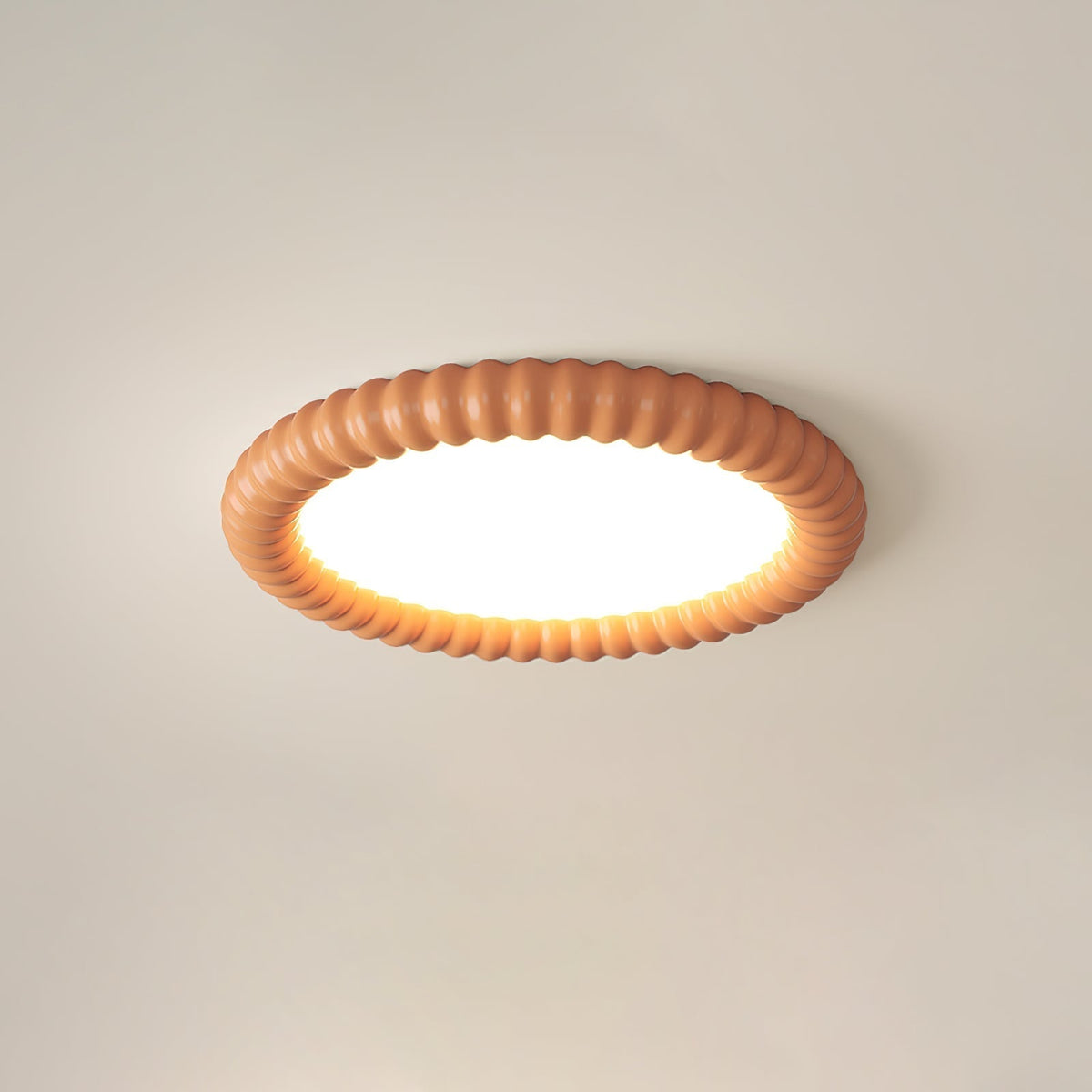 Ulire Lampe de Plafond en Résine Ondulée Art Nordique