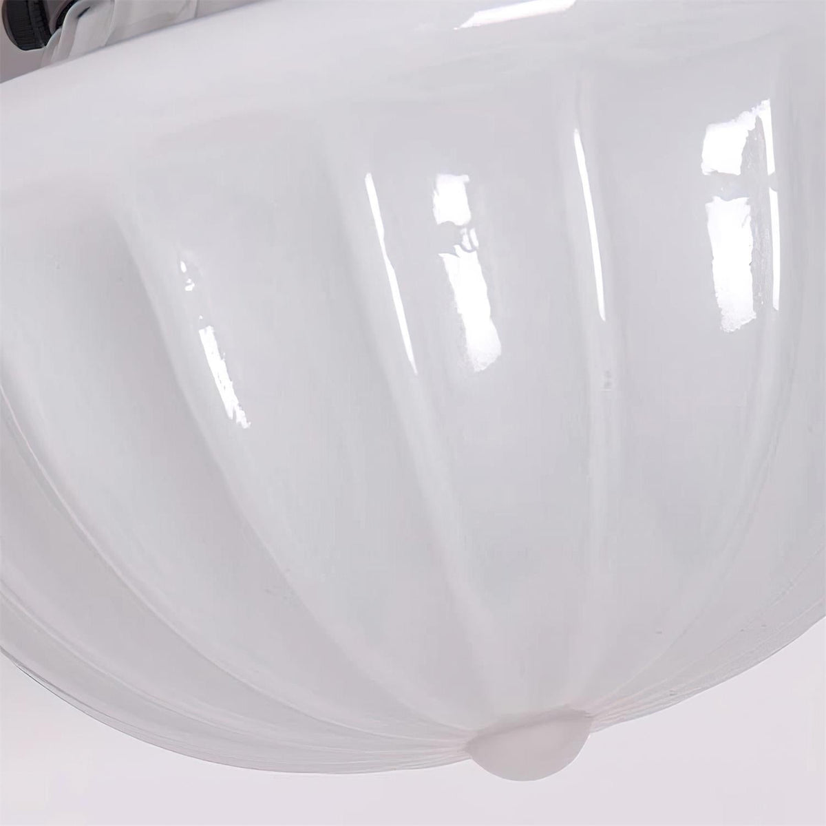 Evola Vintage Opal Glass Ceiling Light-Neutral Decor