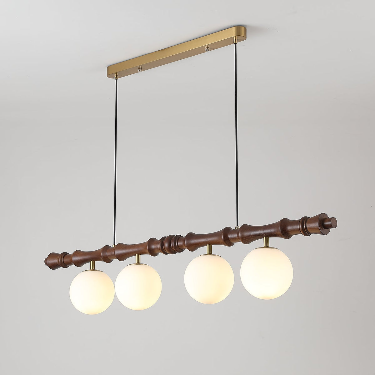 Bivio Wooden Pendant Light-Neutral Decor