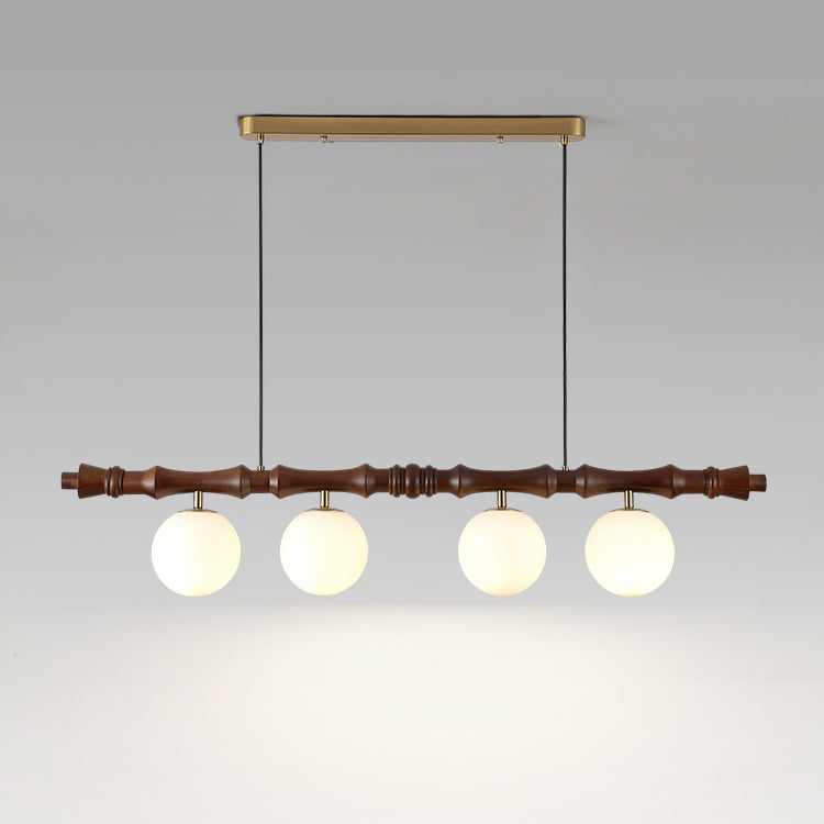 Bivio Wooden Pendant Light-Neutral Decor