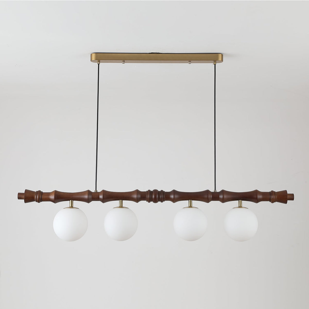 Bivio Wooden Pendant Light-Neutral Decor