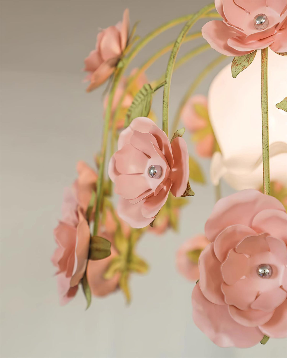 Bellova Floral Chandelier-Neutral Decor