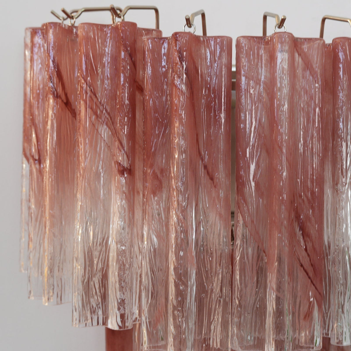 Nelena Luminaire Mural Rose Verre Lames Romantique Aquarelle