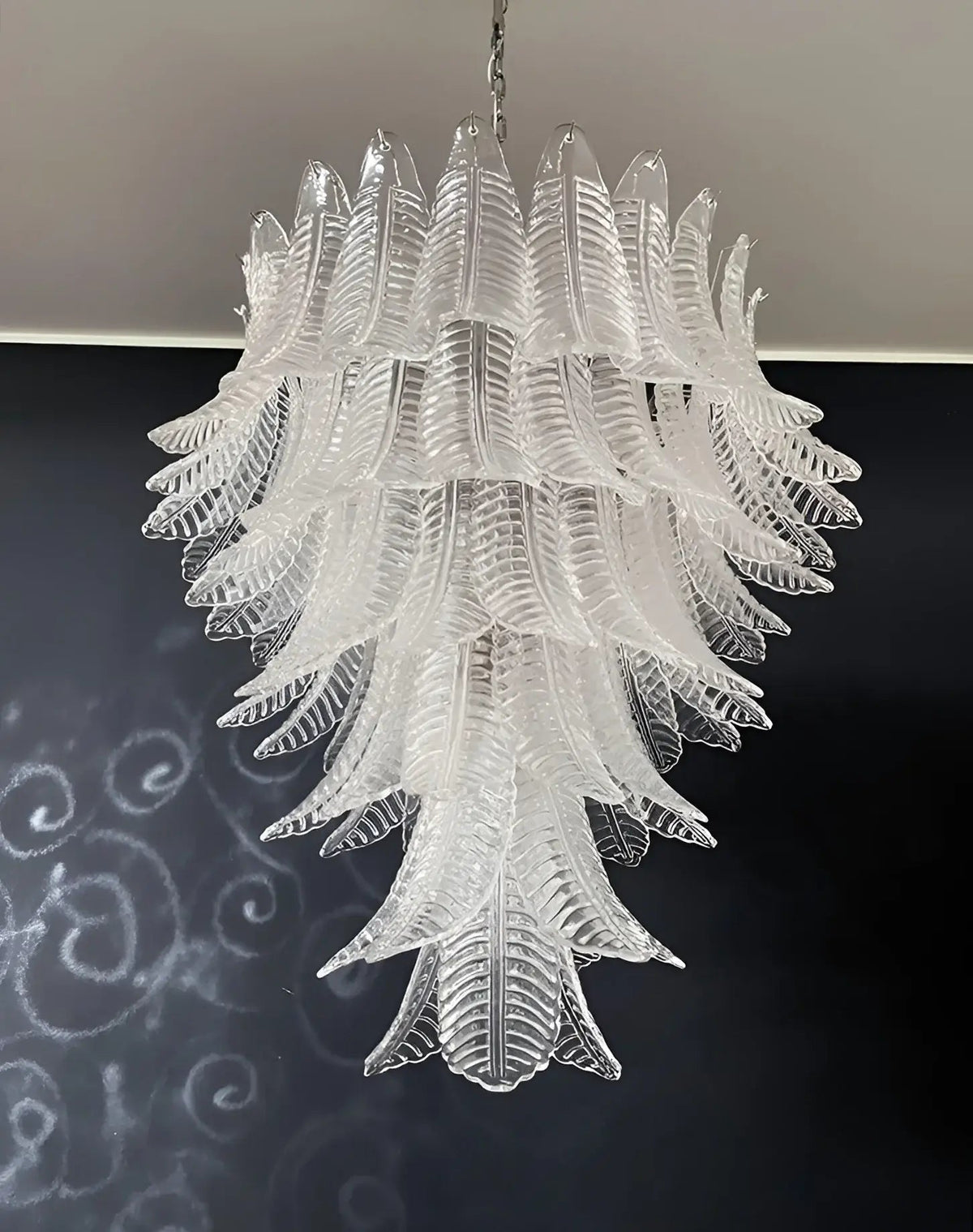 Mavilia Lustre Transparent Verre Feuille Cascadant Élégant