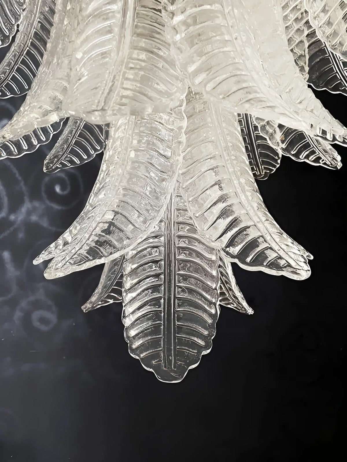 Mavilia Lustre Transparent Verre Feuille Cascadant Élégant