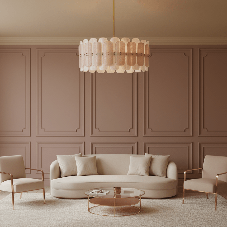 Rosalinne Petal Chandelier-Neutral Decor
