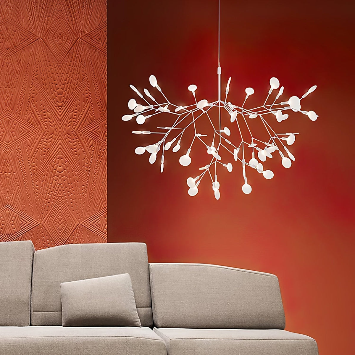 Celaria Lustre Rose Gold Firefly LED Branch