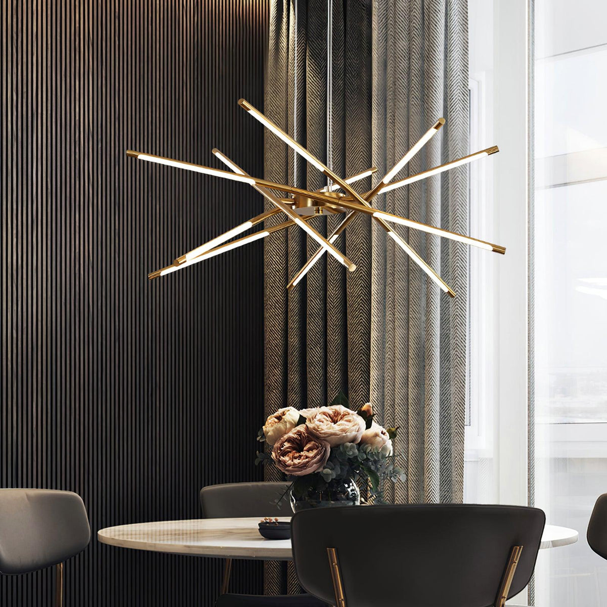Mireris Lustre LED Rotatif Moderne