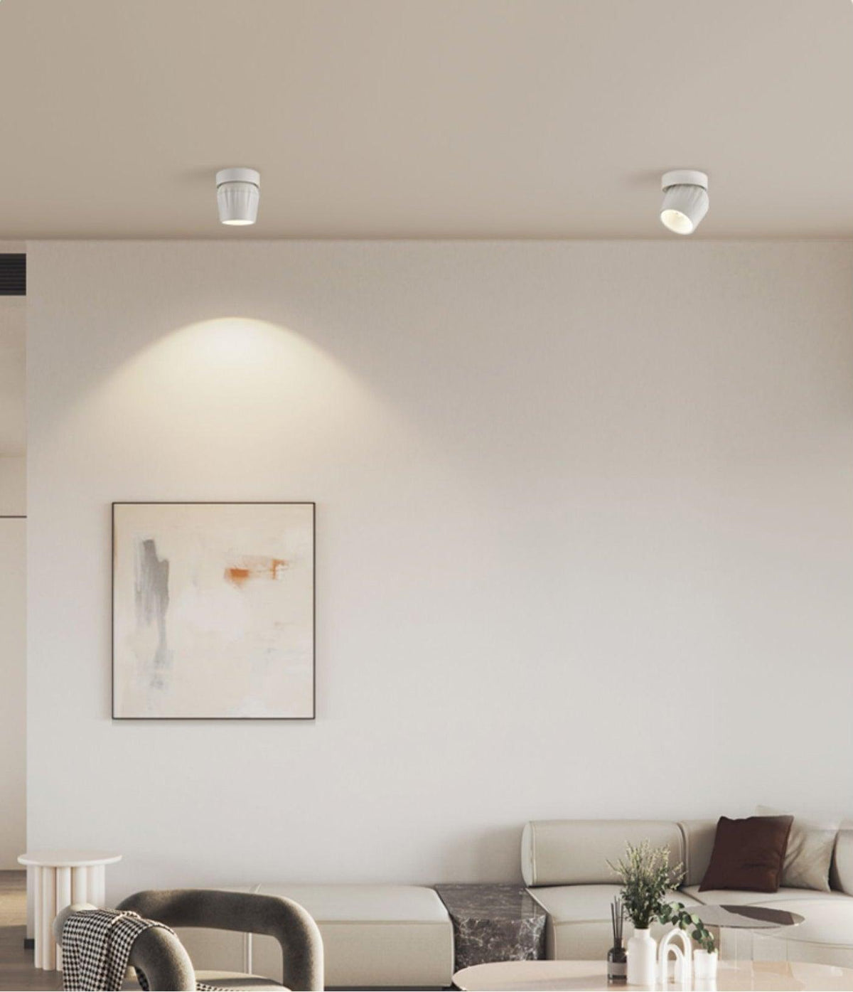 Veyrina Projecteur aluminium nervuré rotatif minimaliste