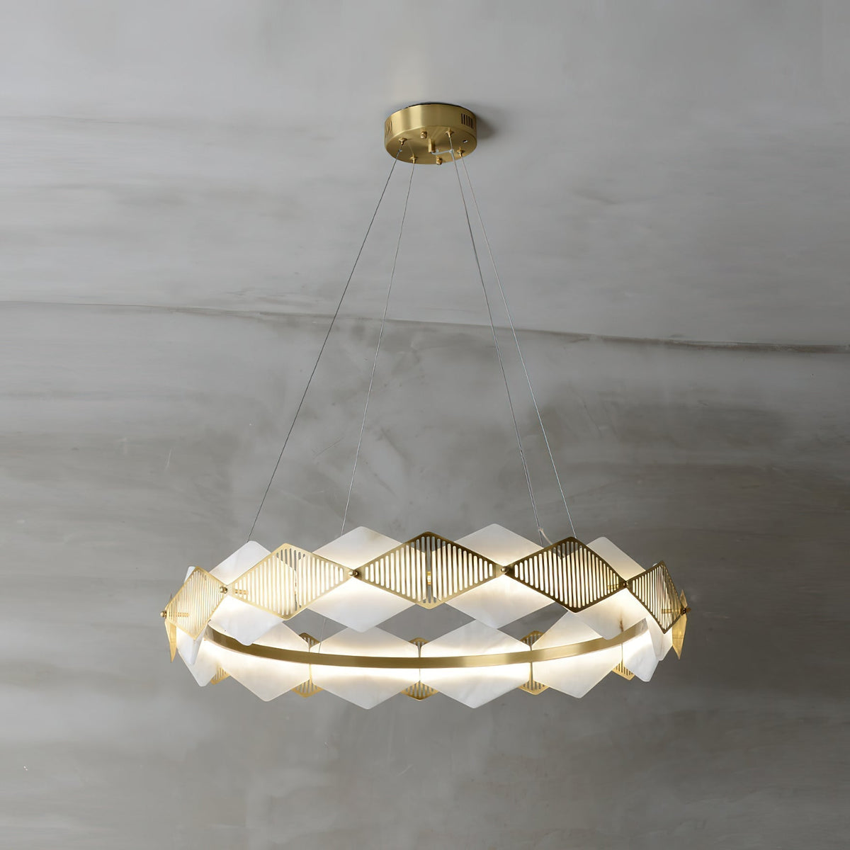 Lustrare Lustre Alabastre LED Minimaliste Moderne Rote