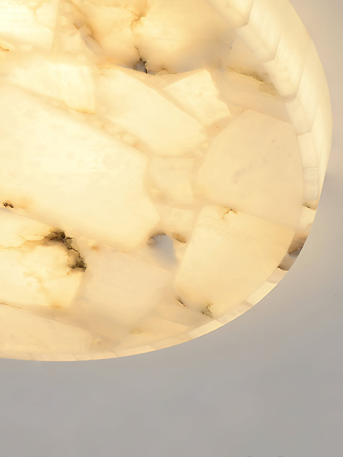 Vosilis Lampe de Plafond Ronde en Albâtre Moderne Minimaliste