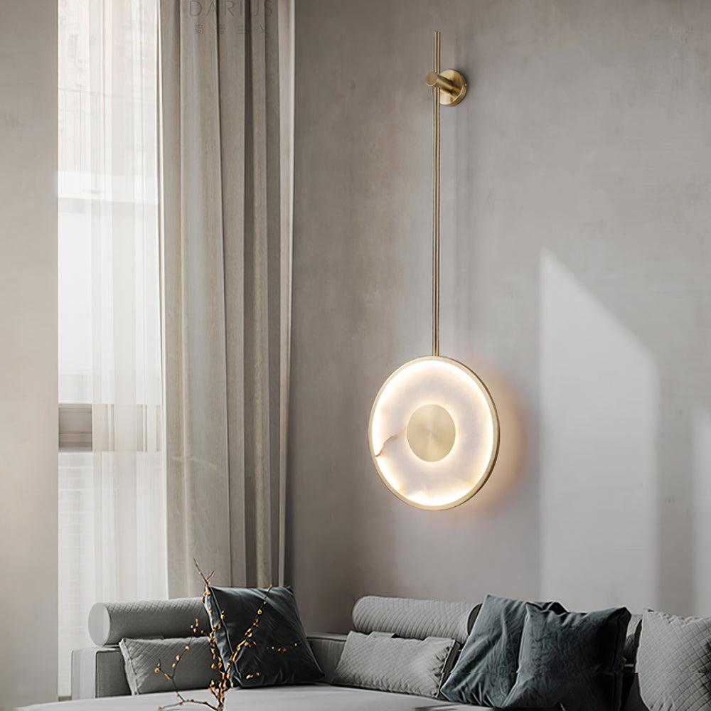 Perelle Suspension Minimaliste en Albâtre