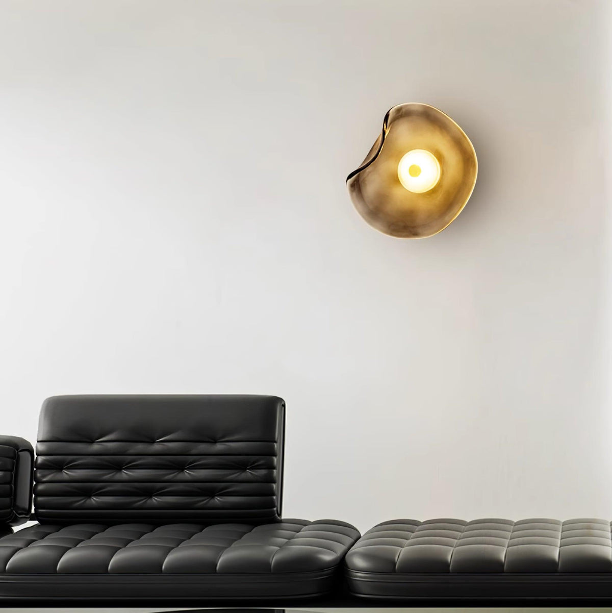 Kira Amber Glass Wall Light-Neutral Decor