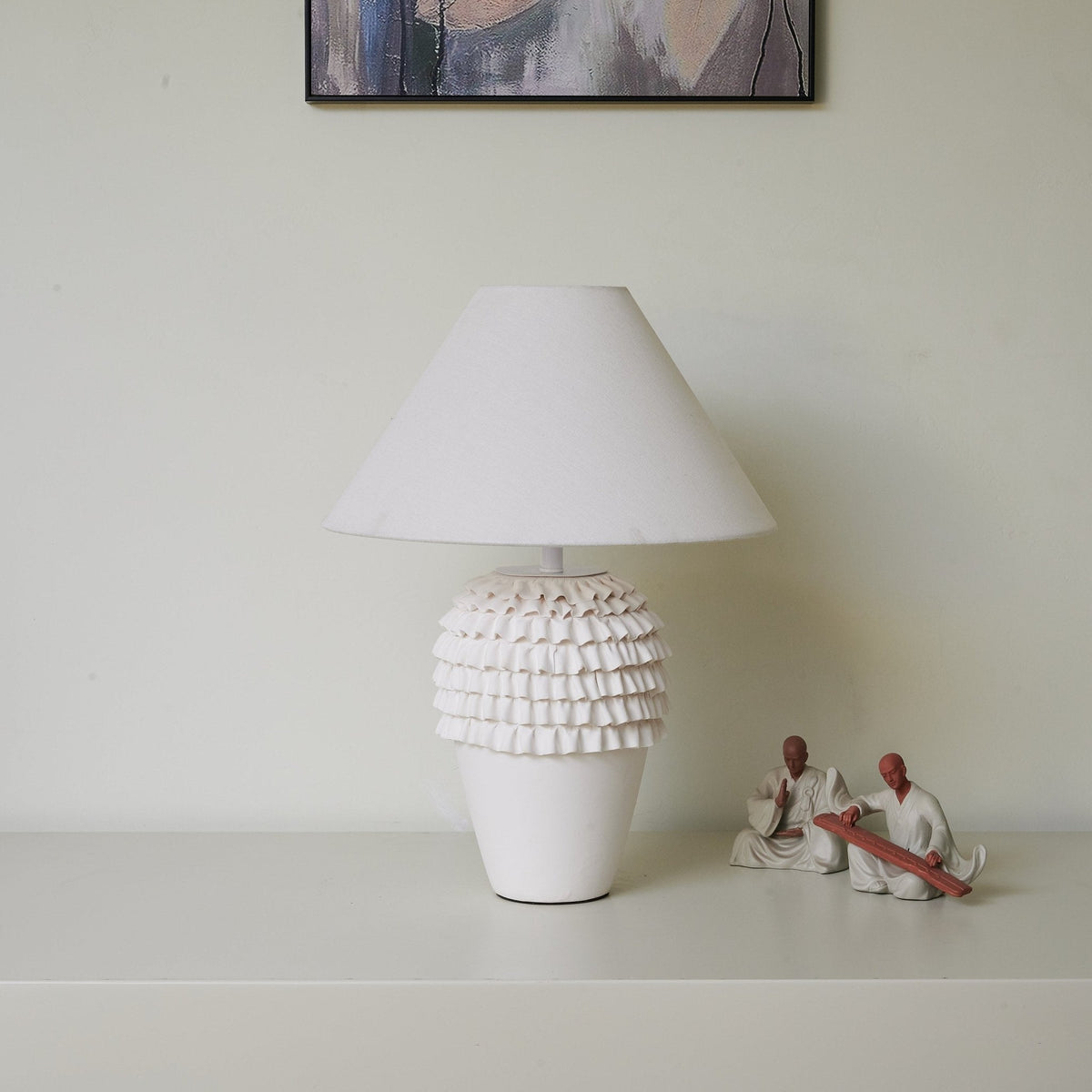 Jonathan Lampe de Table en Céramique Moderne