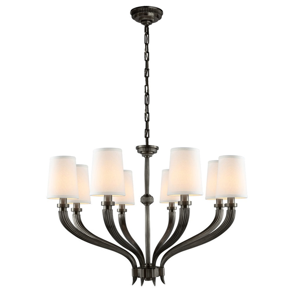 Olnoran Lustre Industriel Vintage Canne de Rivière Tissu
